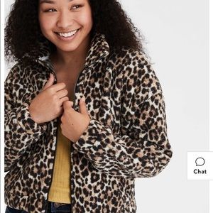 Cropped Leopard Fur Jacket
